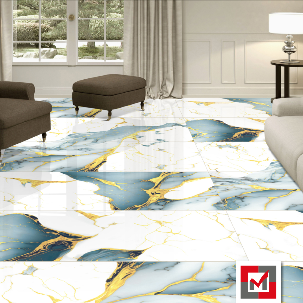 Imagen de Porcelanato Bene Goldy Aqua 60X120 1